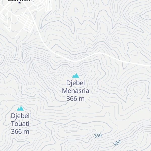 Map of Djebel Menasria