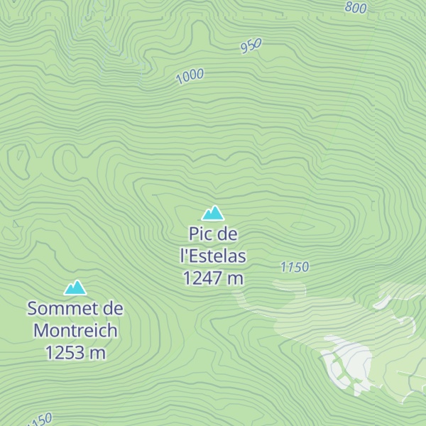 Map of Pic de l'Estelas