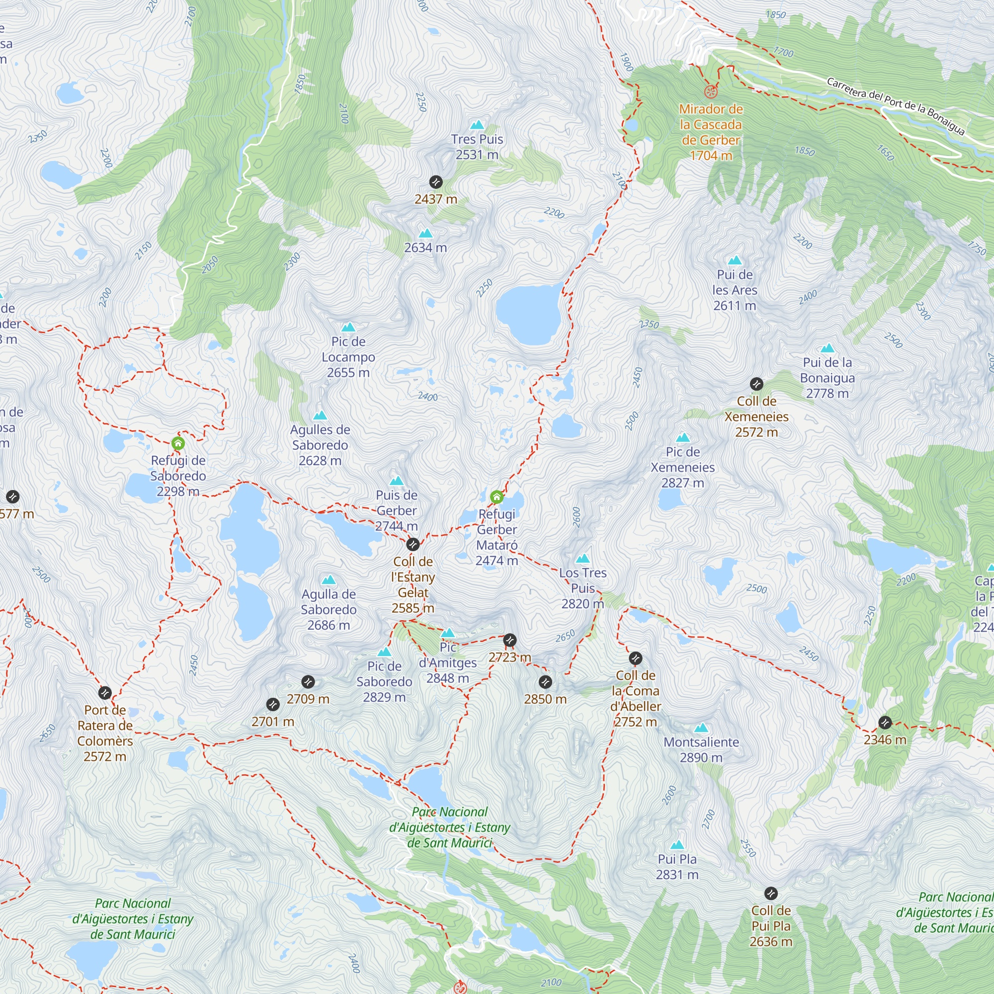 Refugi Gerber Mataró map