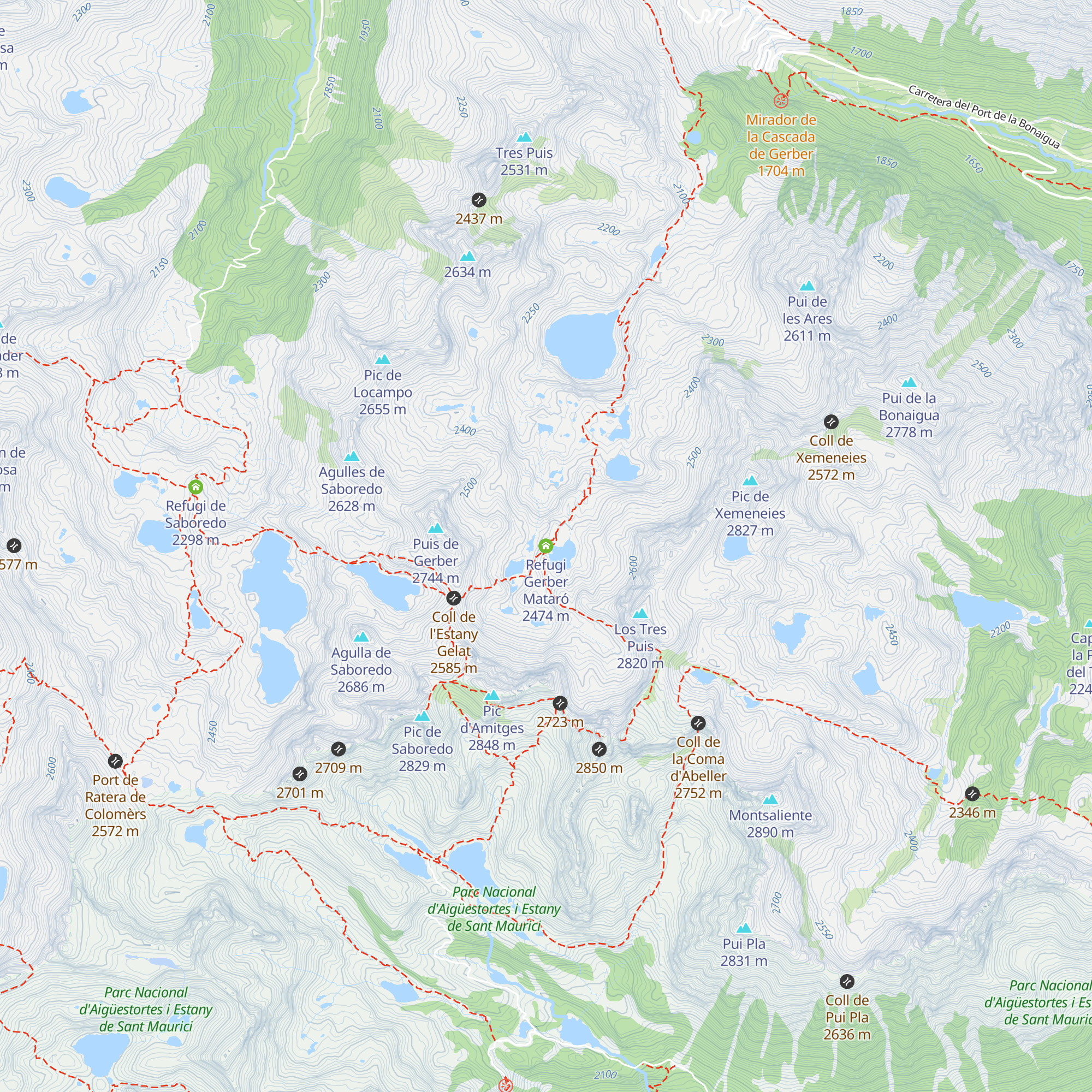 Refugi Gerber Mataró map