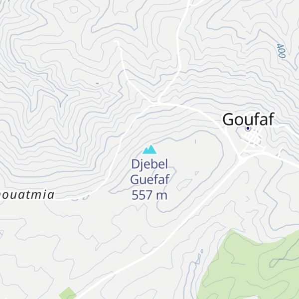 Map of Djebel Guefaf