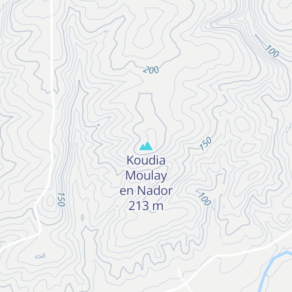Map of Koudia Moulay en Nador