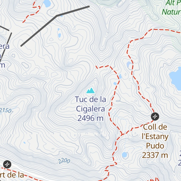 Map of Tuc de la Cigalera