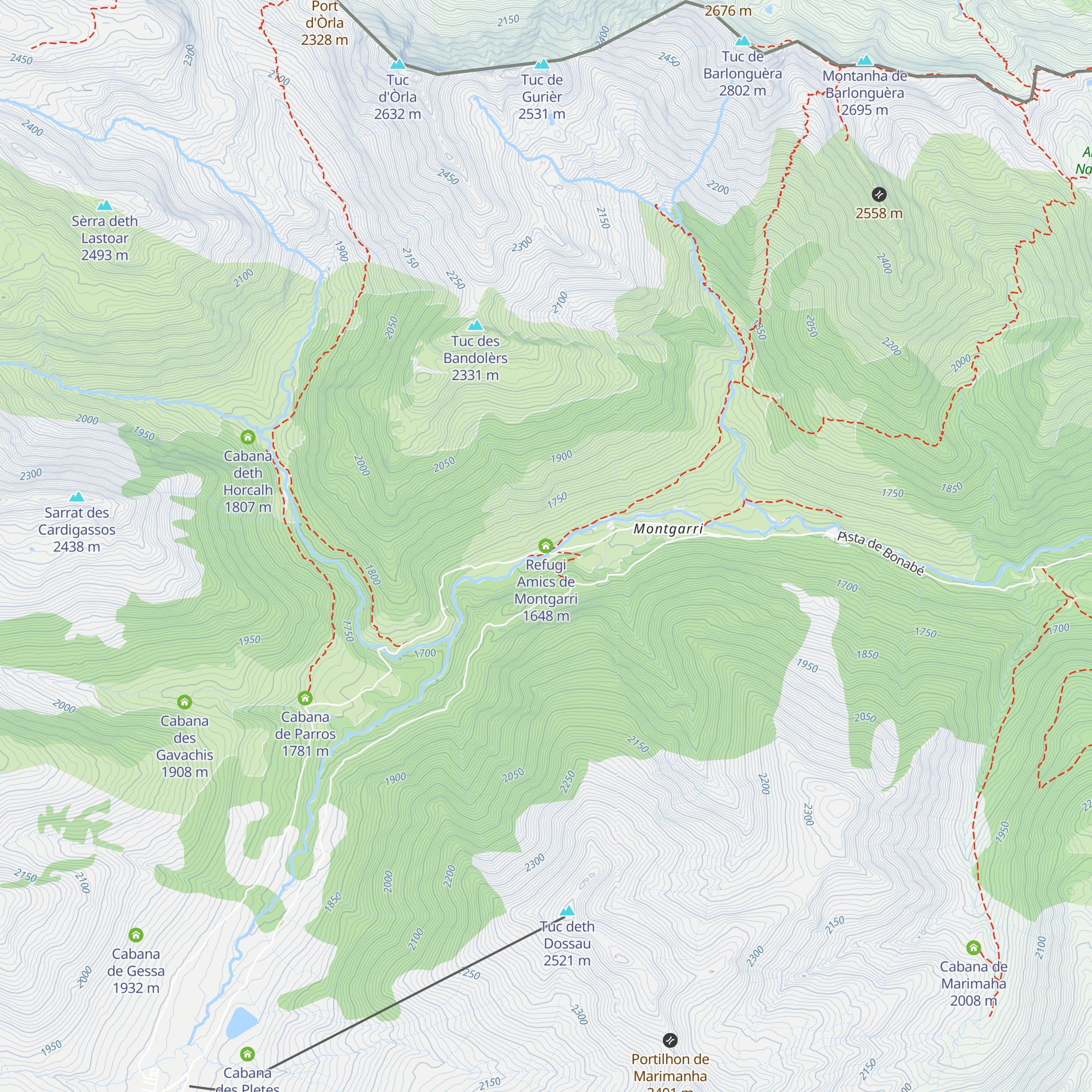 Refugi Amics de Montgarri map