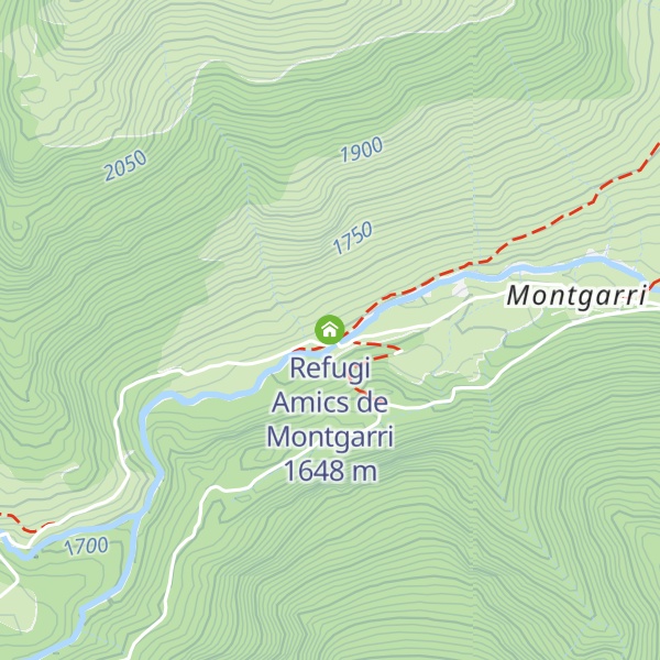 Map of Refugi Amics de Montgarri