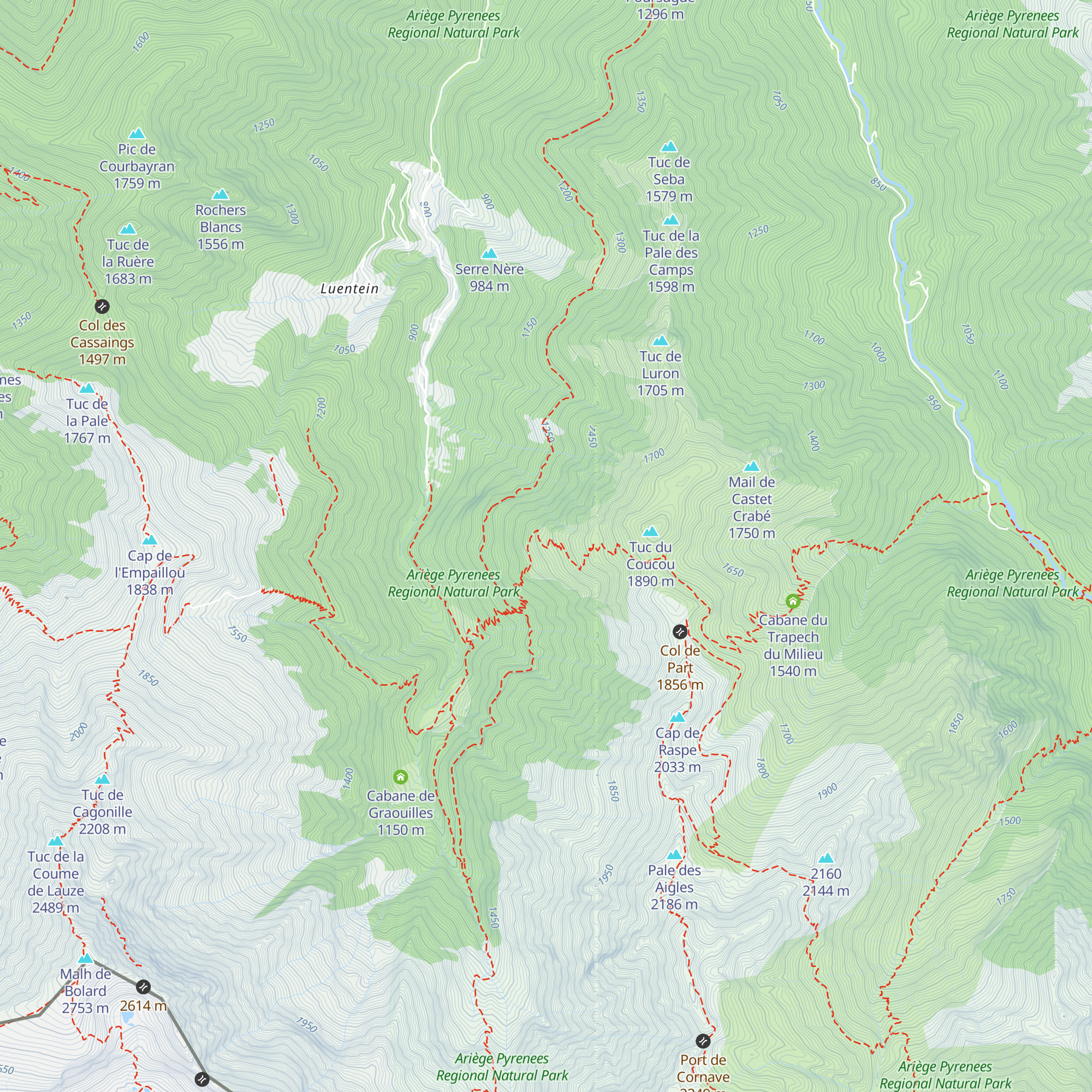 Cabane du Besset map