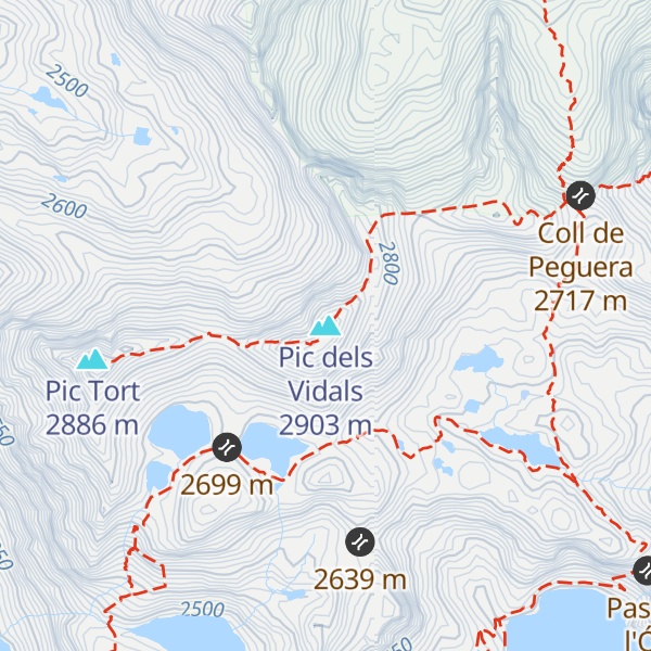 Map of Pic dels Vidals