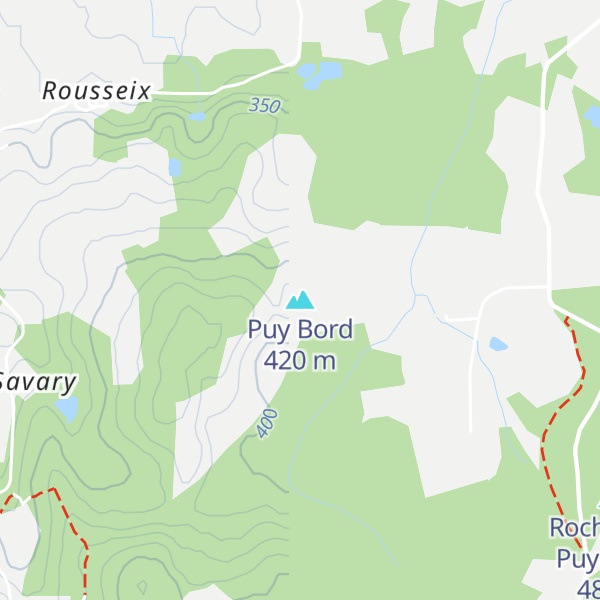 Map of Puy Bord