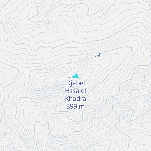 Map of Djebel Hssa el Khadra