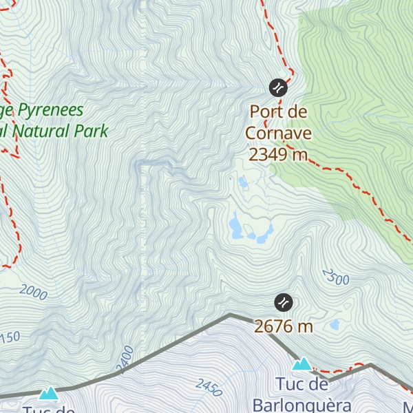 Map of La Montagnette