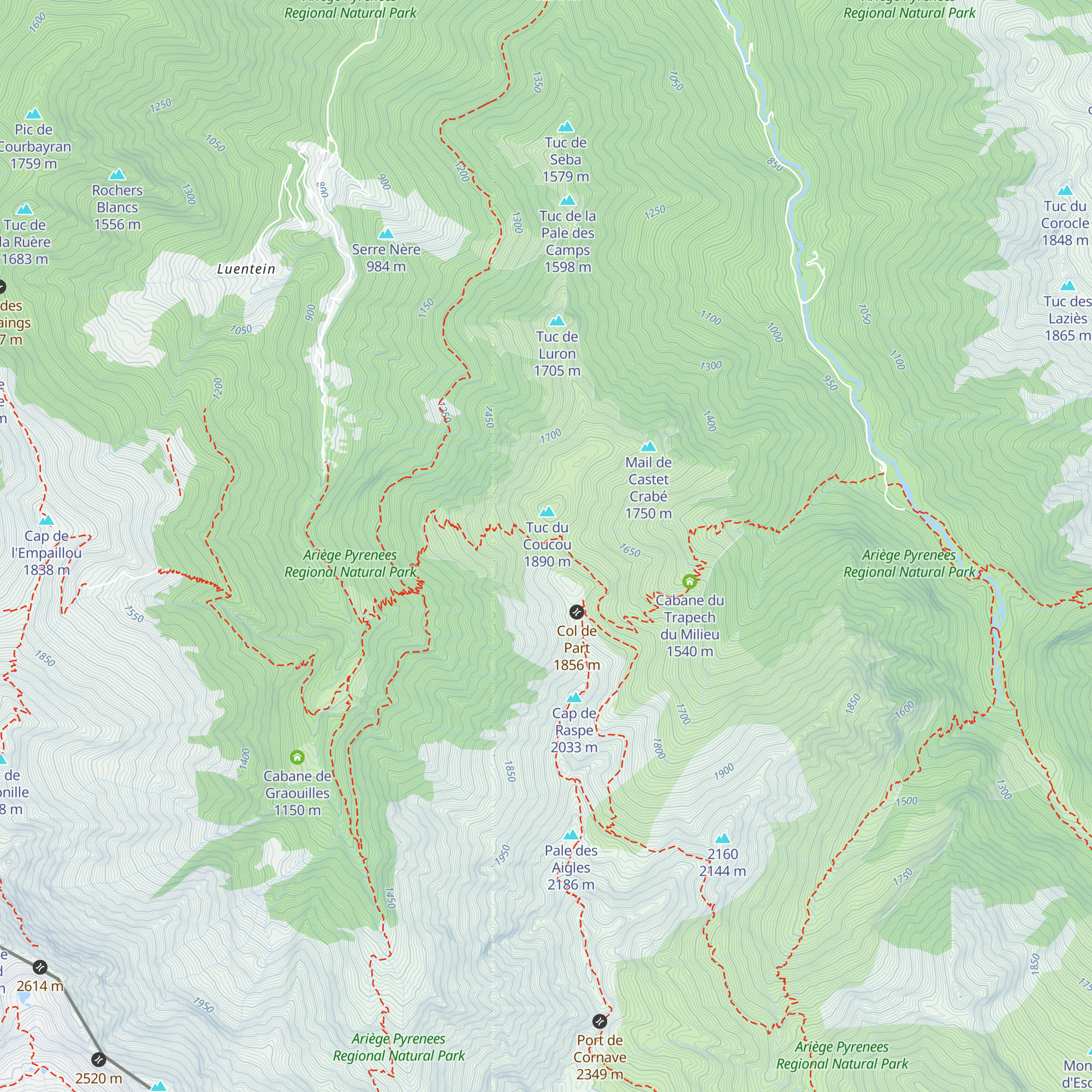 Cabane du Clot du Lac map