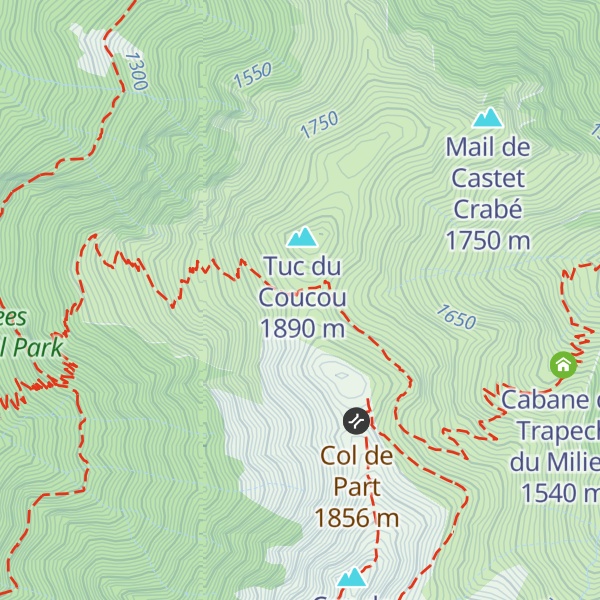 Map of Cabane du Clot du Lac