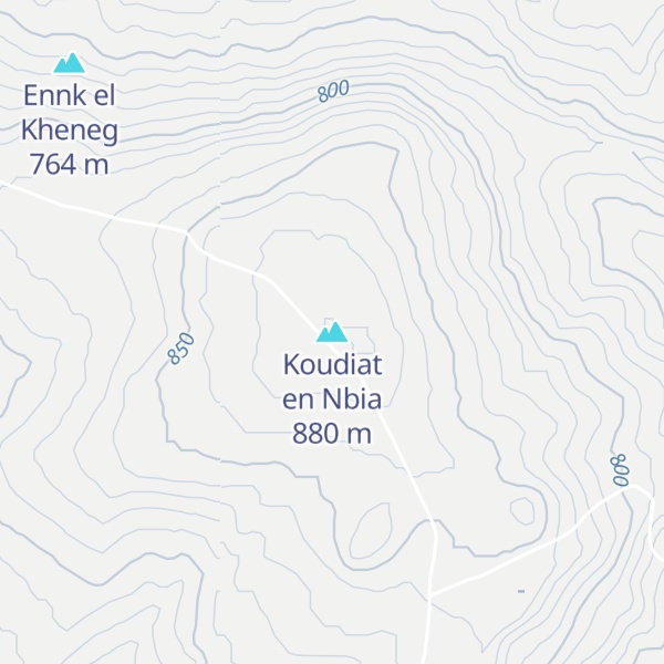 Map of Koudiat en Nbia