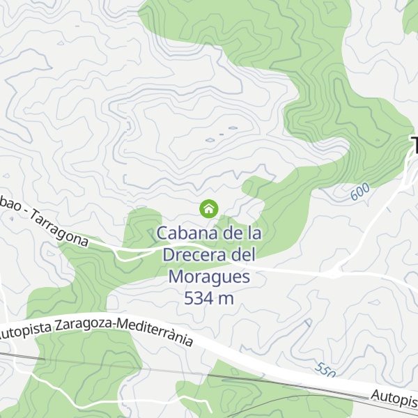 Map of Cabana de la Drecera del Moragues