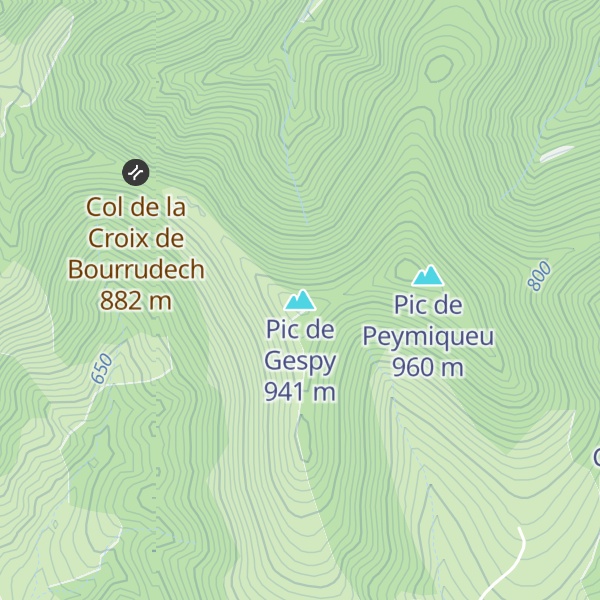 Map of Pic de Gespy