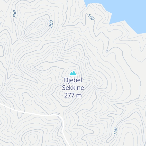 Map of Djebel Sekkine