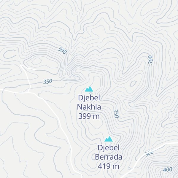 Map of Djebel Nakhla