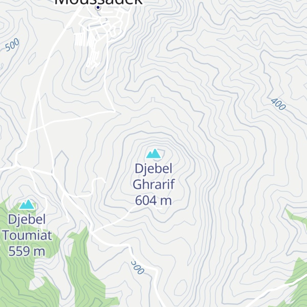Map of Djebel Ghrarif