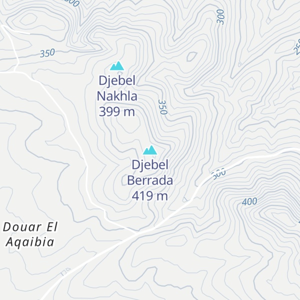 Map of Djebel Berrada