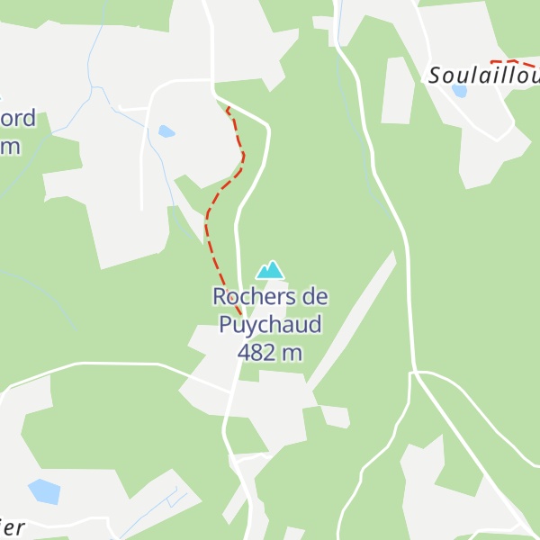 Map of Rochers de Puychaud