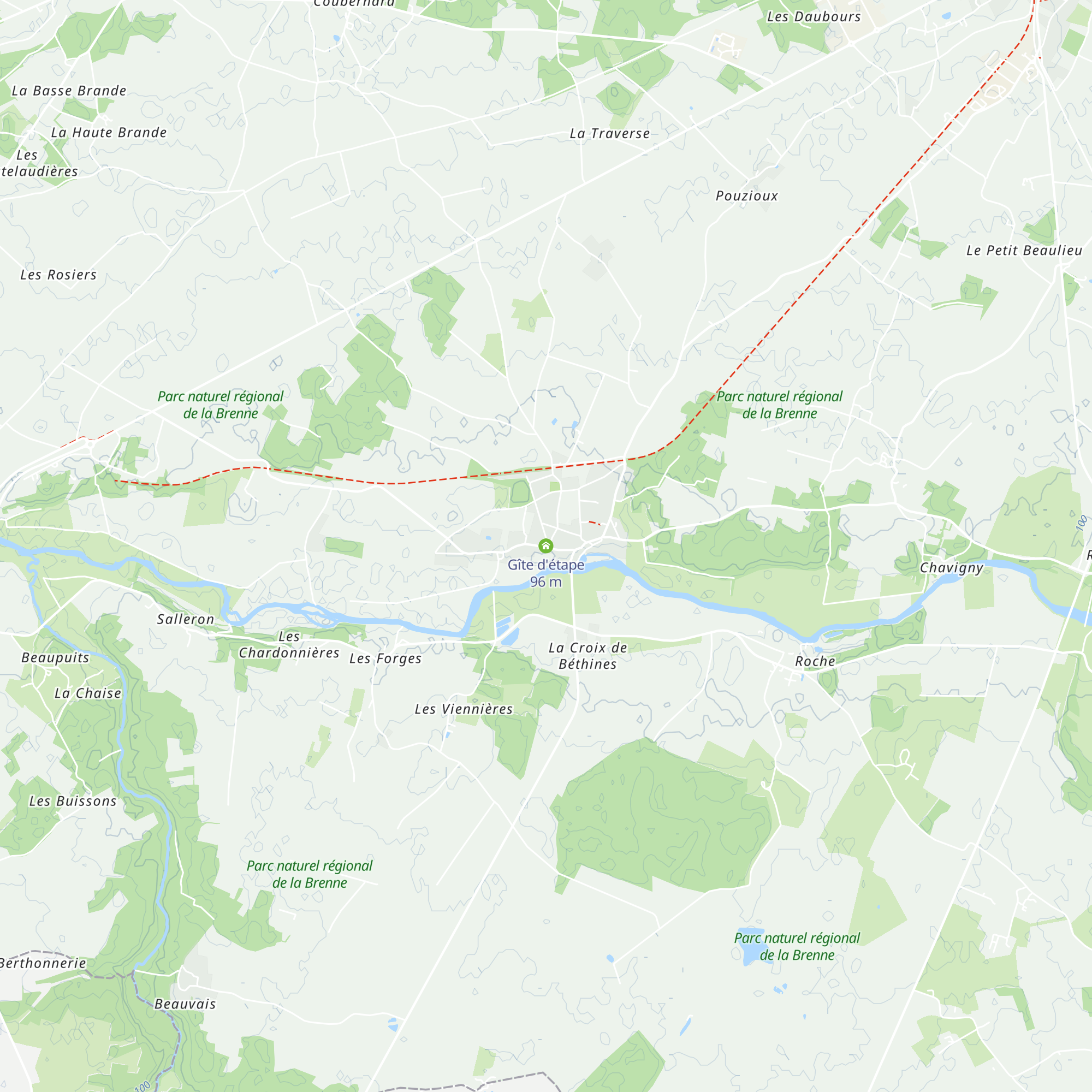 Gîte d'étape map