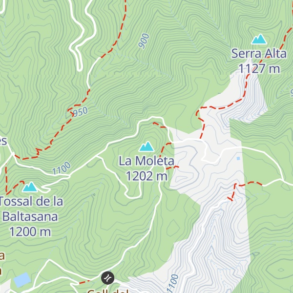 Map of La Moleta