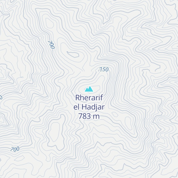 Map of Rherarif el Hadjar