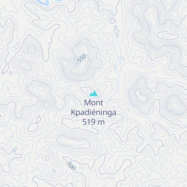 Map of Mont Kpadiéninga