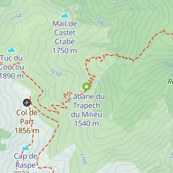 Map of Cabane du Trapech du Milieu