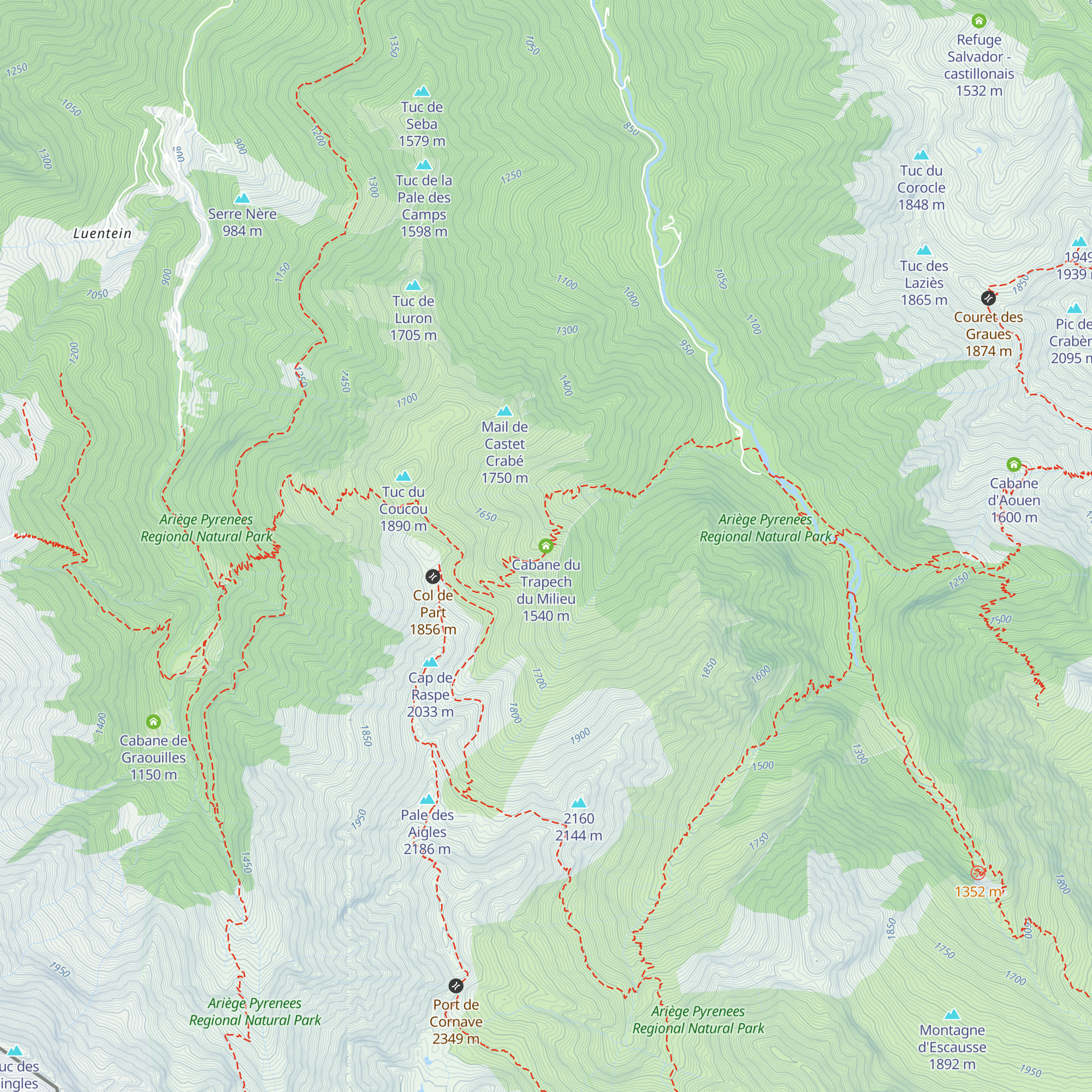Cabane du Trapech du Milieu map