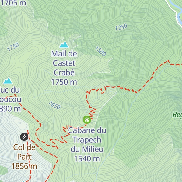 Map of Cabane de l Artigue