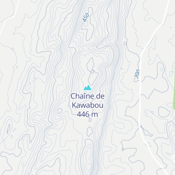 Map of Chaîne de Kawabou