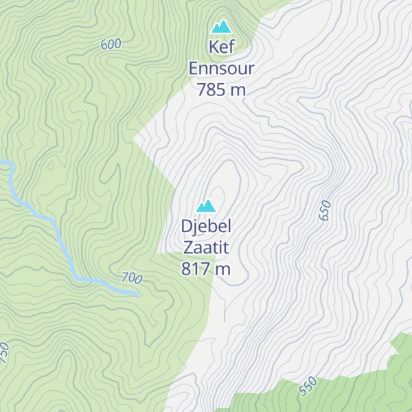 Map of Djebel Zaatit