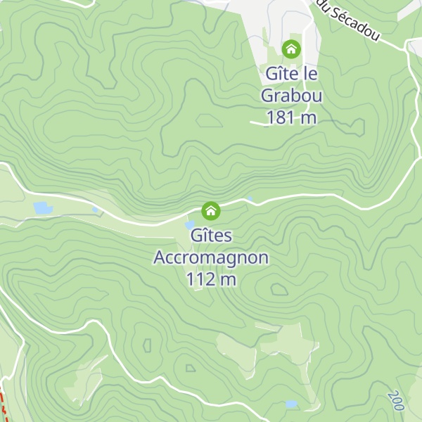 Map of Gîtes Accromagnon