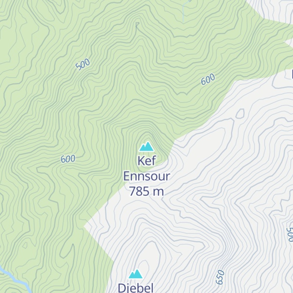 Map of Kef Ennsour