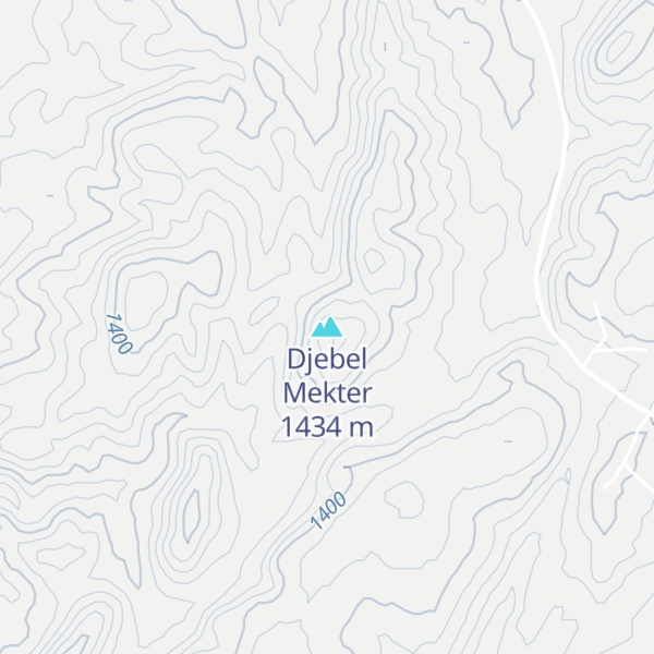 Map of Djebel Mekter