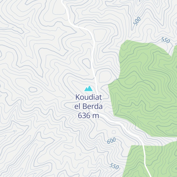 Map of Koudiat el Berda