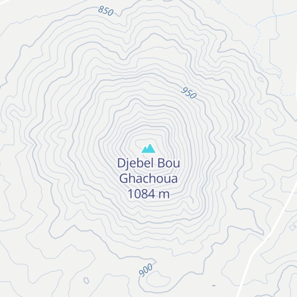 Map of Djebel Bou Ghachoua