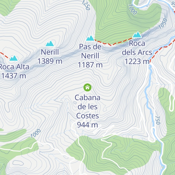 Map of Cabana de les Costes
