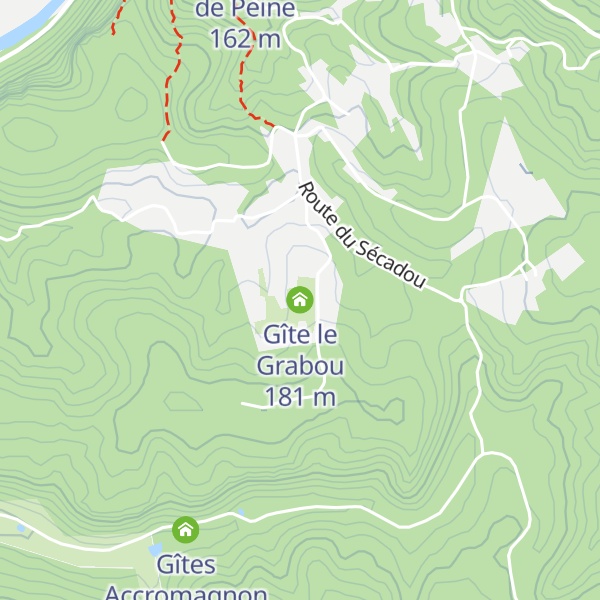Map of Gîte le Grabou