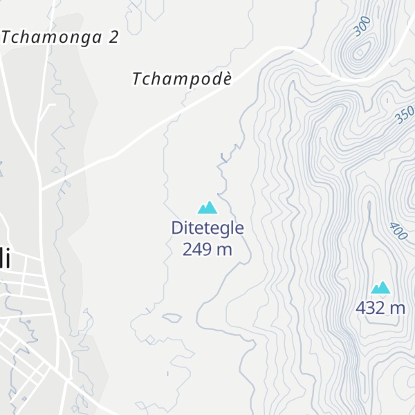 Map of Ditetegle