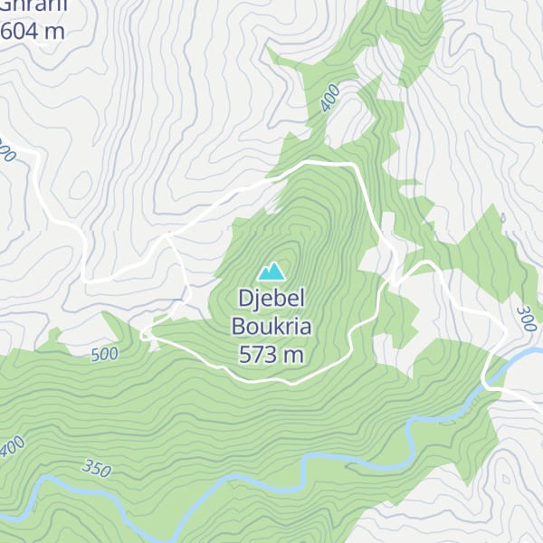 Map of Djebel Boukria