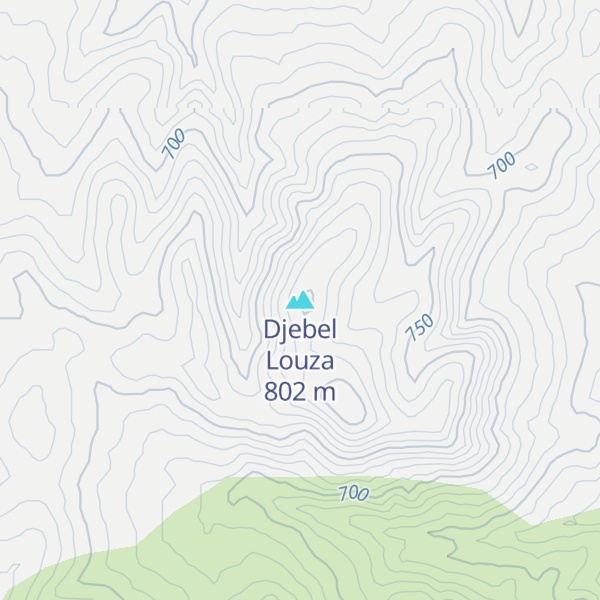 Map of Djebel Louza
