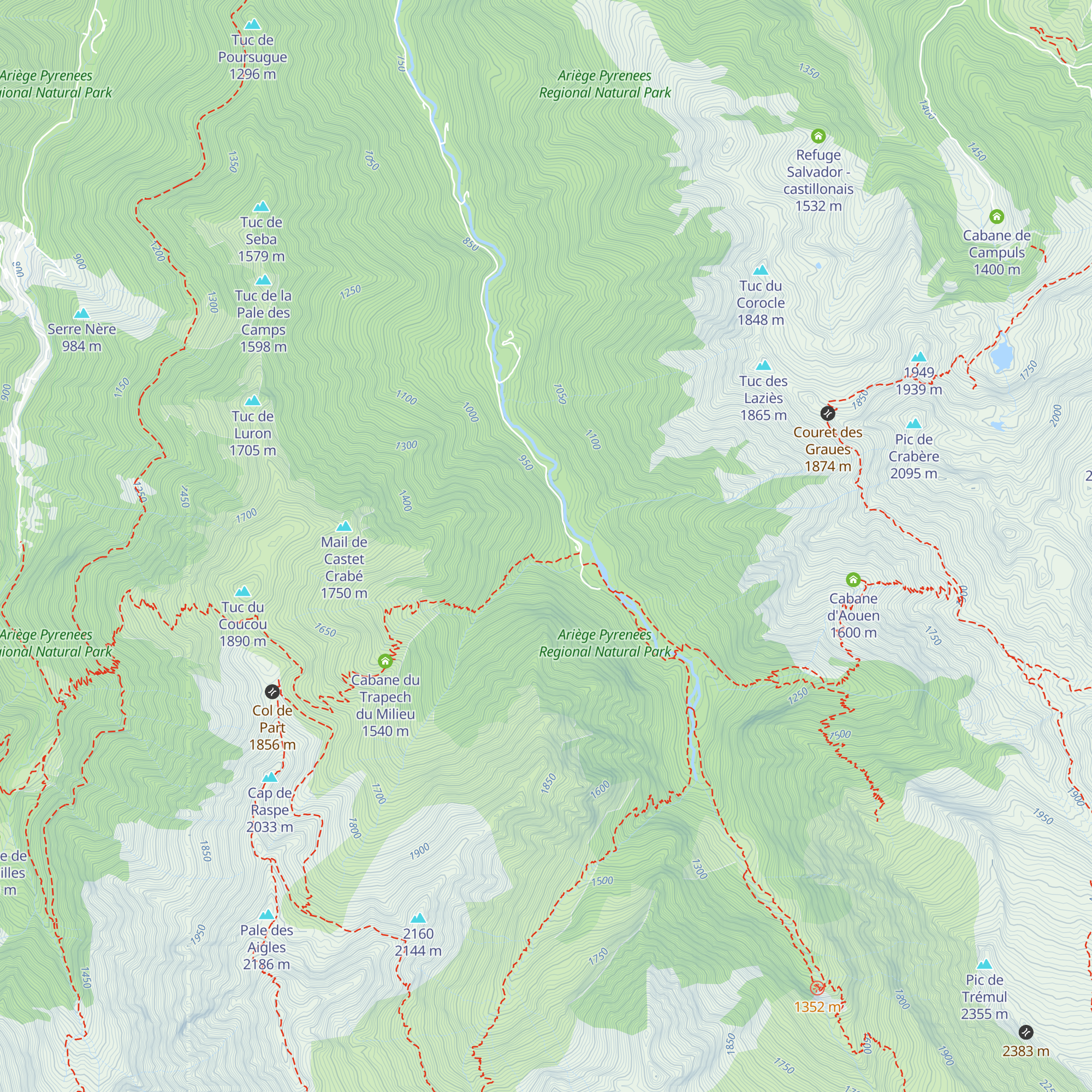 Cabane de villenave map