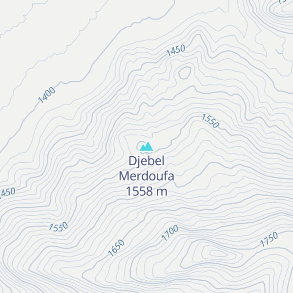 Map of Djebel Merdoufa
