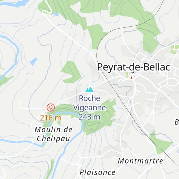 Map of Roche Vigeanne