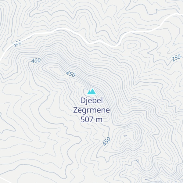 Map of Djebel Zegrmene