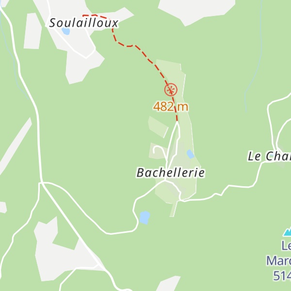 Map of Monts de Blond