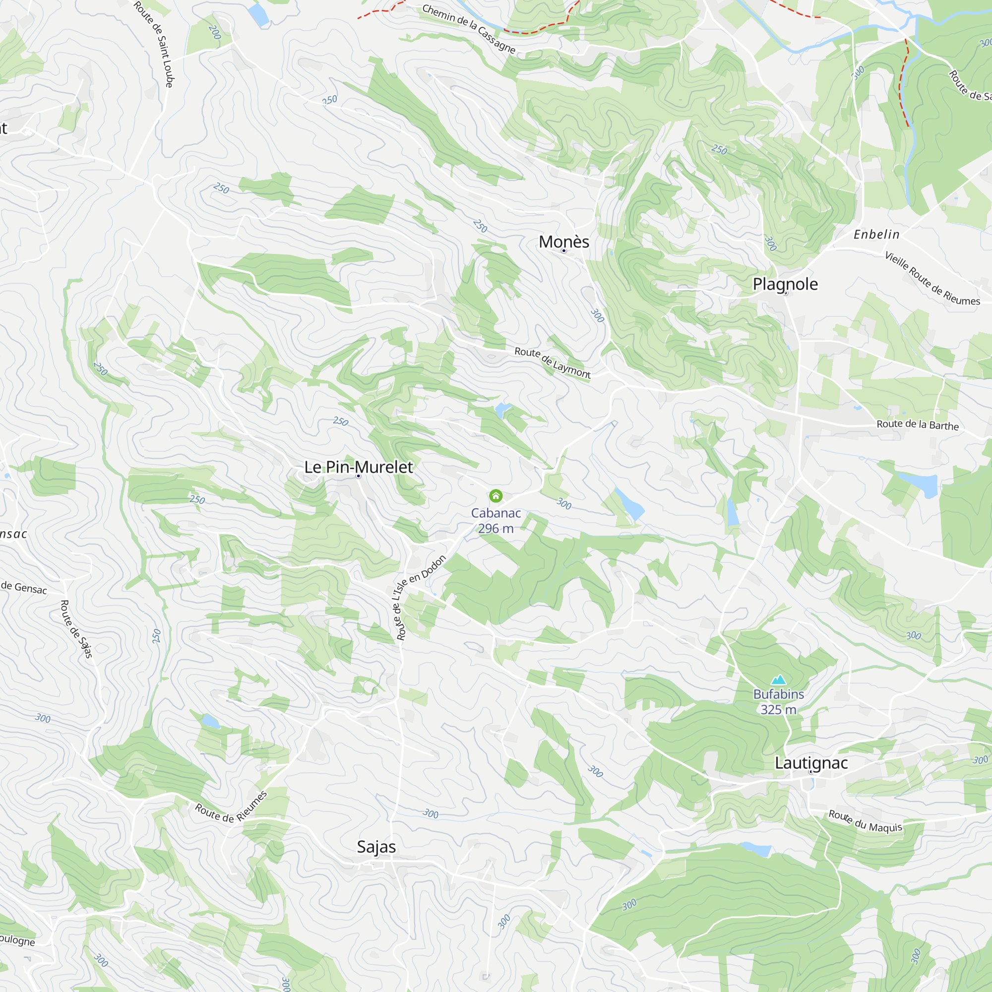 Cabanac map