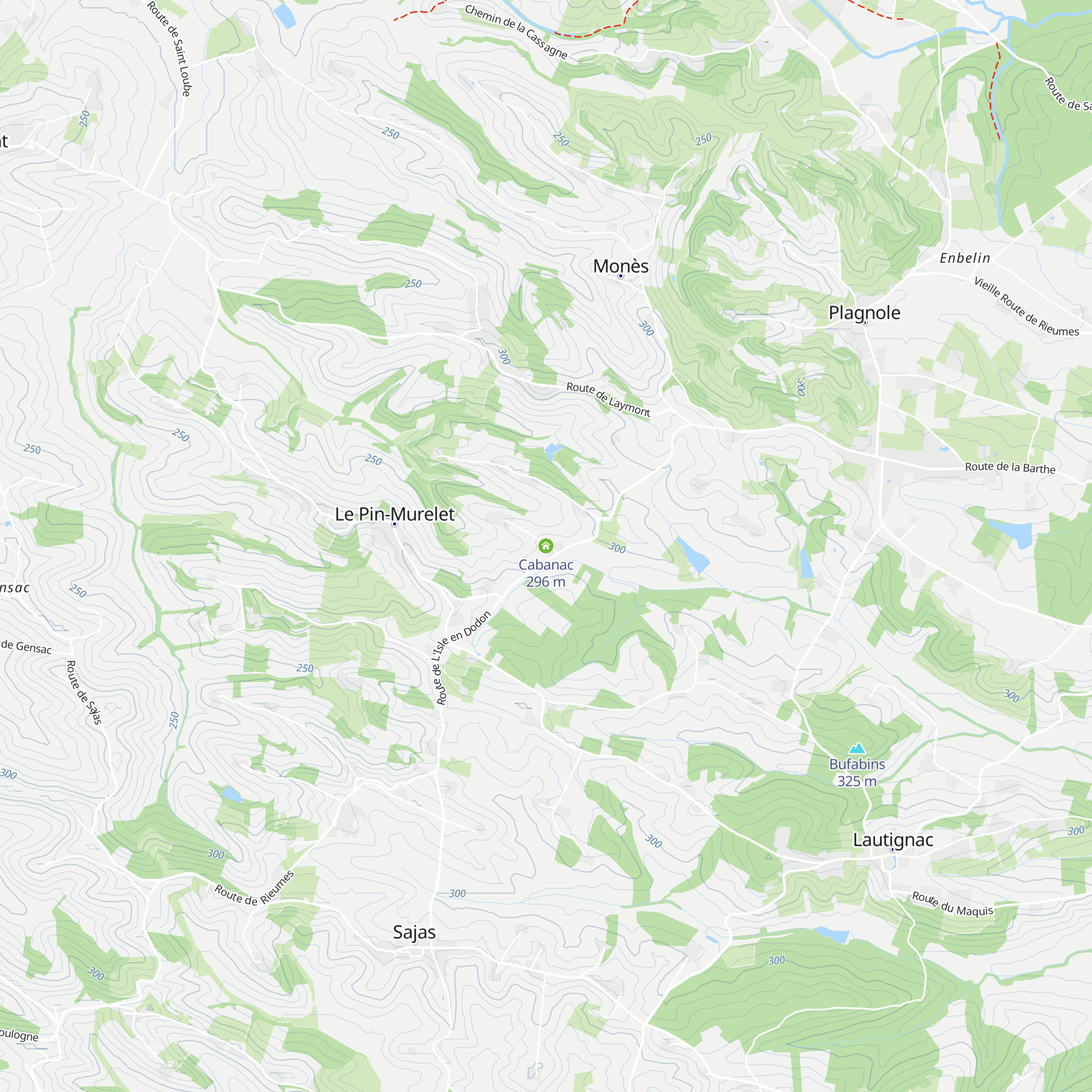 Cabanac map